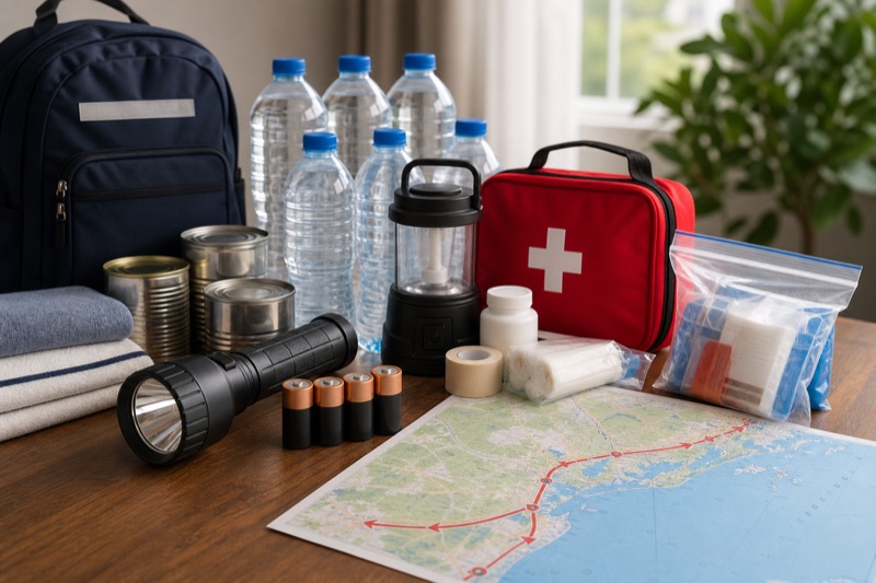 Hurricane preparedness emergency kit